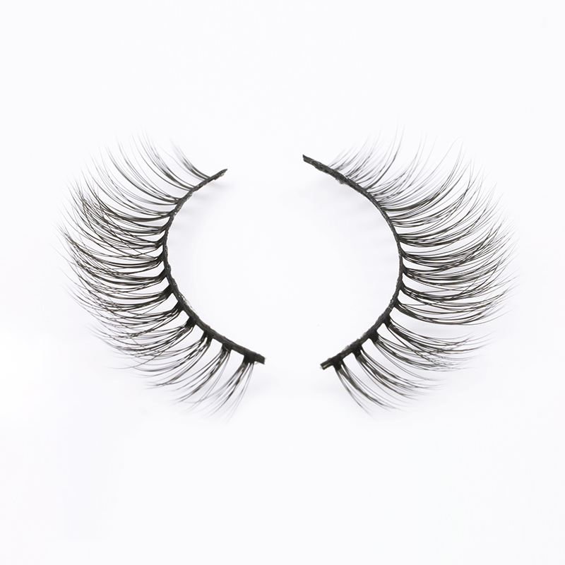 2020 USA UK New Own Brand Silk Lashes Private Label Wholesale 3D Faux Mink Eyelashes Curelty Free 3D Silk Lashes JN71